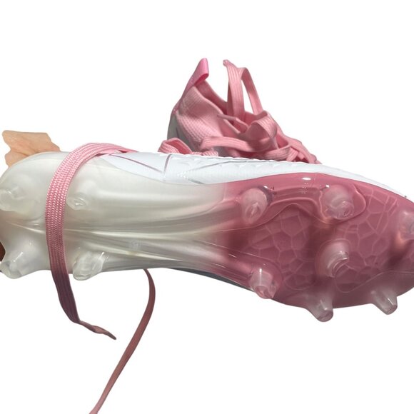 Girls Kids soccer Football Cleats Pink/White Size Y4 36 - Picture 4 of 5